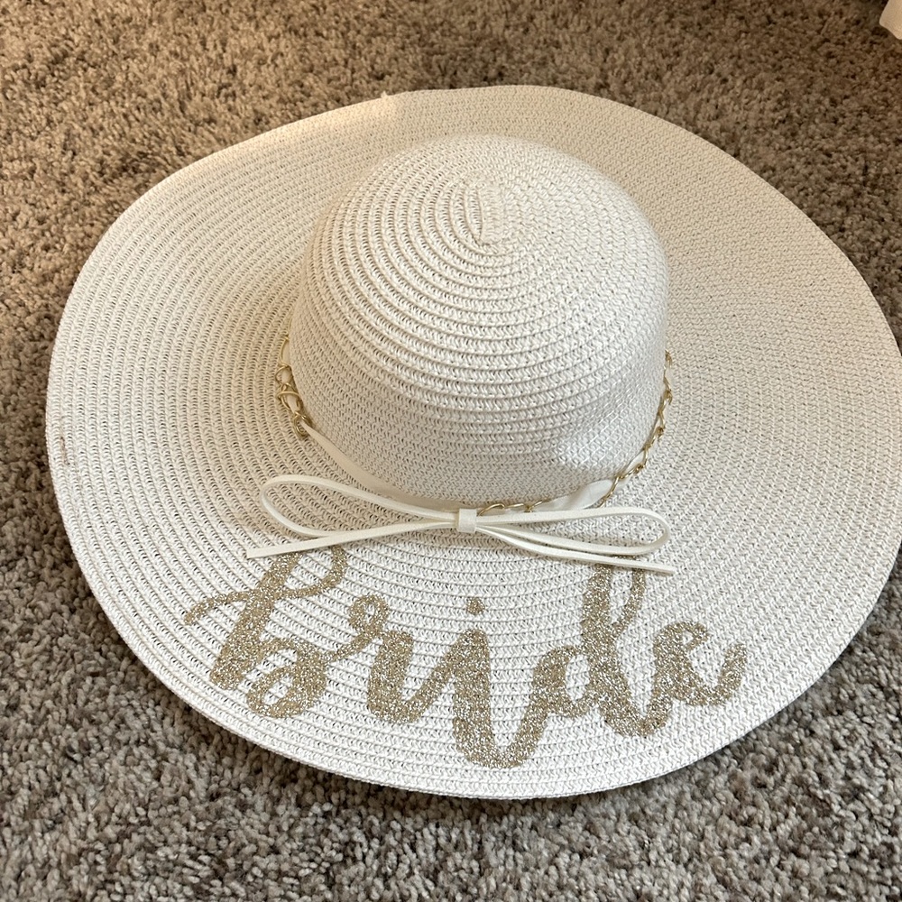 Bride sun hat